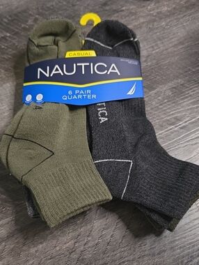 Nautica Casual Quarter Socks  6 Pack